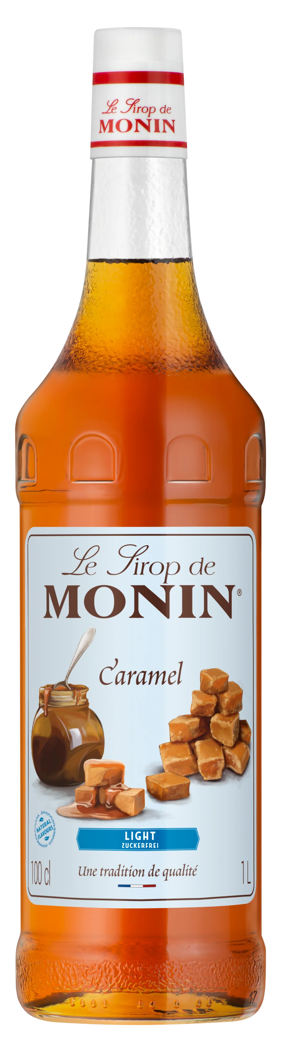 Monin - Caramel Zuckerreduziert Sirup 1L (Glas)